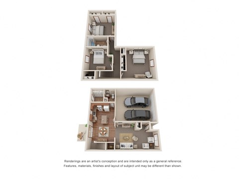 Floor plan for 3 beds, 1.5 baths, 1500 sqft